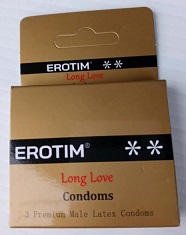 Erotim Long Love CONDOM - Erotim Long Love. 3 Pcs